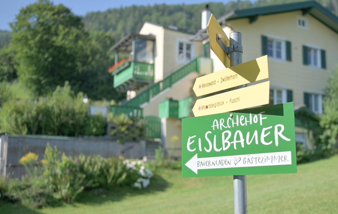 Archehof Eislbauer - Bauernhof Fuer Die Seele! Villa Sankt Gilgen Bagian luar foto